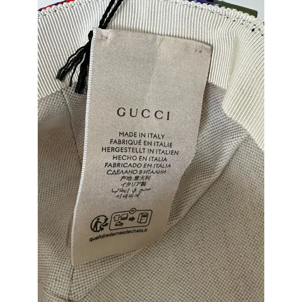 Gucci Lunar New Year Cube Bunny Print Baseball Hat Cotton S (57 cm) IT 730186 IT